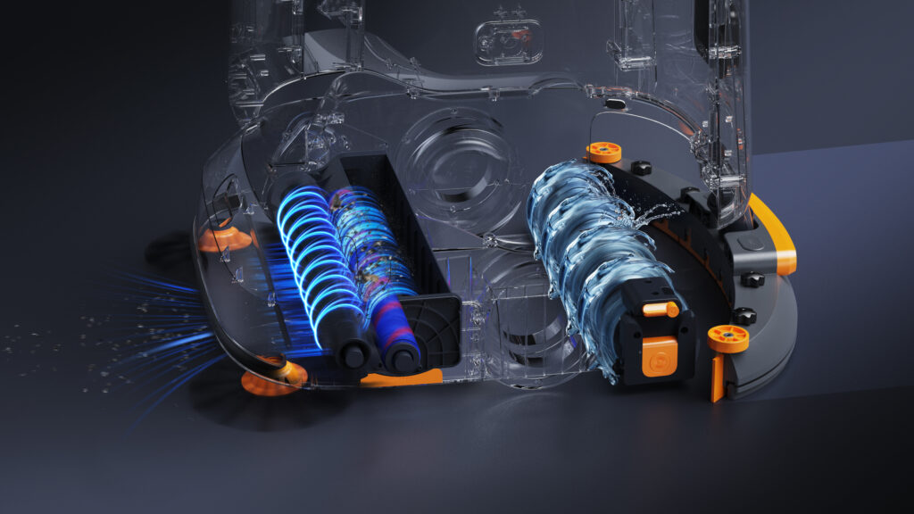 kleenbot c40 triple brush system